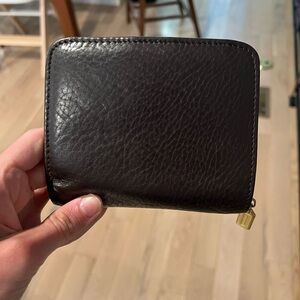 Dark Brown coach Leather Wallet